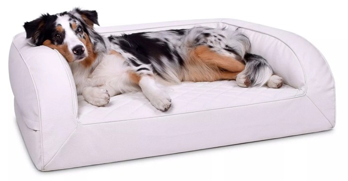 Mypado Flo Kunstleder-Premium gesteppt Hundebett