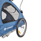 Preview: Topmast Hundefahrradanhänger Streamline - Mit Jogger-Funktion und schwenkbarem Vorderrad - Faltbar - Blau