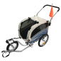 Preview: Topmast Hundefahrradanhänger Sky - Mit Joggerfunktion - Faltbar - Blau - Medium