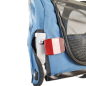 Preview: Topmast Hundefahrradanhänger Streamline - Mit Jogger-Funktion und schwenkbarem Vorderrad - Faltbar - Blau