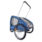 Preview: Topmast Hundefahrradanhänger Streamline - Mit Jogger-Funktion und schwenkbarem Vorderrad - Faltbar - Blau