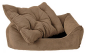 Preview: DandyDog Hundebett Cordsamt - Relax - taupe - Möbelbezugstoff - waschbar - div. Größen