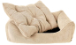 Preview: DandyDog Hundebett Cordsamt - Relax - beige - Möbelbezugstoff - waschbar - div. Größen