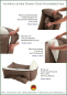Preview: DandyDog Hundebett Cordsamt - Relax - beige - Möbelbezugstoff - waschbar - div. Größen
