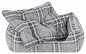 Preview: DandyDog Hundebett Karo - Highlands Grey - Möbelbezugstoff - waschbar - div. Größen