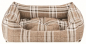 Preview: DandyDog Hundebett Karo - Highlands Beige - Möbelbezugstoff - waschbar - div. Größen