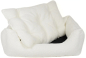 Preview: DandyDog Hundebett Teddy - Balance Soft Cream - Hochwertiger Möbelbezugstoff - div. Größen