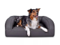 Preview: Mypado Flo Kunstleder-Premium gesteppt Hundebett