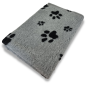 Preview: Vet-Bed - 100x75 cm - Veterinärbett - Hundematte - Anti-Rutsch - Grau/Schwarz