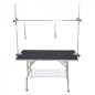 Preview: Trimmtisch - Anti-Rutsch - doppelter Trimmarm - 106x61x76 cm - schwarz