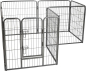 Preview: Premium Welpenauslauf - Metall - anthrazit beschichtet - 640 cm - div. Höhen