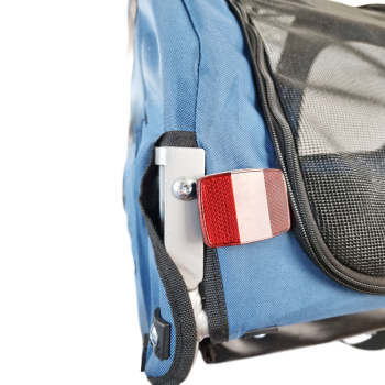 Topmast Hundefahrradanhänger Streamline - Mit Jogger-Funktion und schwenkbarem Vorderrad - Faltbar - Blau