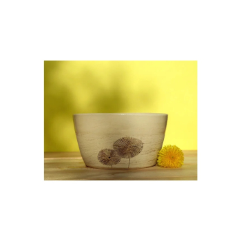 DogFilous Hundenapf d=13 cm  - Löwenzahn - Westerwälder Steinzeugton