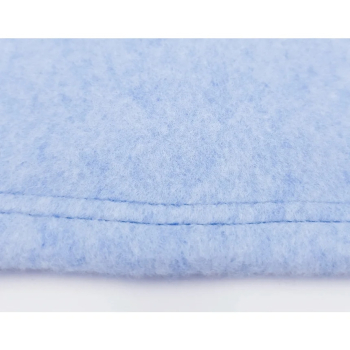 DogFilous Bio Hundedecke - Kuscheldecke - Baumwoll-Fleece - hellblau meliert -  div. Größen