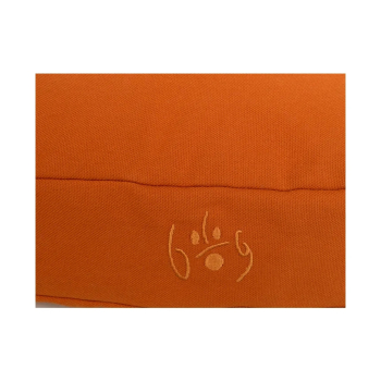 Preview: Bio Hundebett - ökologisches Hundebett - randlos - orange - div. Größen