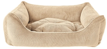 Preview: DandyDog Hundebett Cordsamt - Relax - beige - Möbelbezugstoff - waschbar - div. Größen