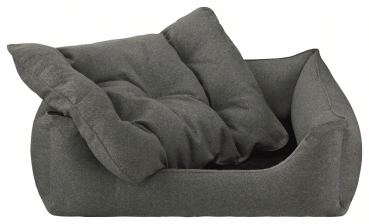 DandyDog Hundebett Filz - Dunkelgrau - Möbelbezugstoff - waschbar - div. Größen
