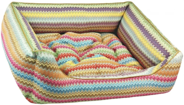 DandyDog Premium Hundebett Zik Zak 2 - Gobelin Bezug - waschbar - div. Größen