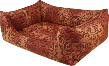 DandyDog Premium Hundebett Vintage Ornaments Rouge - Gobelin Bezug - waschbar - div. Größen