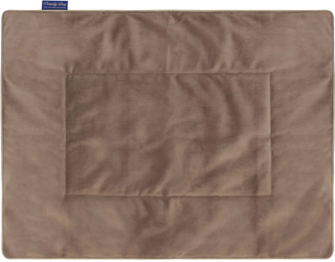 DandyDog Hundedecke Samt - Magic Velvet Taupe - Hochwertiger Möbelbezugstoff - div. Größen