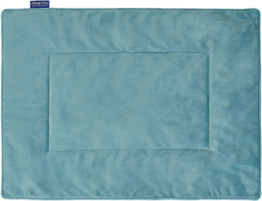 Preview: DandyDog Hundedecke Samt - Magic Velvet Petrol - Hochwertiger Möbelbezugstoff - div. Größen