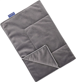 DandyDog Hundedecke Samt - Magic Velvet Grey - Hochwertiger Möbelbezugstoff - div. Größen