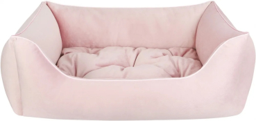 DandyDog Hundebett Samt - Magic Velvet Rosee - Hochwertiger Möbelbezugstoff - div. Größen
