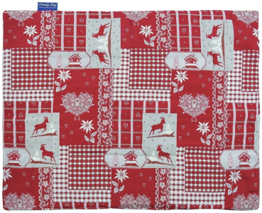Preview: DandyDog Hundedecke Kitzbühel Rot - Hochwertiger Möbelbezugstoff - div. Größen
