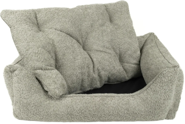 Preview: DandyDog Hundebett Teddy - Balance Soft Taupe - Hochwertiger Möbelbezugstoff - div. Größen