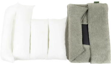 Preview: DandyDog Hundebett Teddy - Balance Soft Taupe - Hochwertiger Möbelbezugstoff - div. Größen