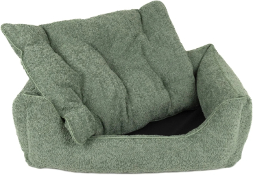 DandyDog Hundebett Teddy - Balance Soft Green - Hochwertiger Möbelbezugstoff - div. Größen