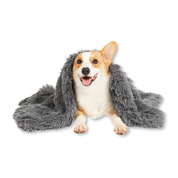 Preview: Flauschige Hundedecke - Plüsch - 100x75 cm -  div. Farben