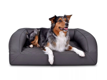 Mypado Flo Kunstleder-Premium gesteppt Hundebett