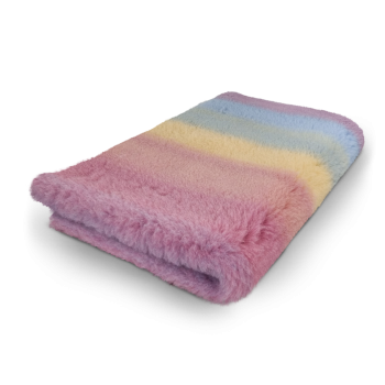 Vet-Bed - 3farbig - Hundedecke - Anti-Rutsch - div. Größen - regenbogen