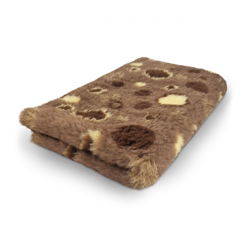 Vet-Bed - 3farbig - Hundedecke - Anti-Rutsch - div. Größen - zirkel-braun-beige