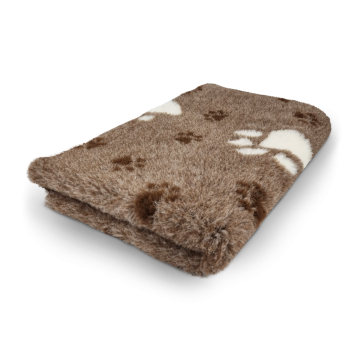 Vet-Bed - 3farbig - Hundedecke - Anti-Rutsch - div. Größen - paw-braun