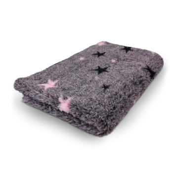 Vet-Bed - 3farbig - Hundedecke - Anti-Rutsch - div. Größen - night-rosa