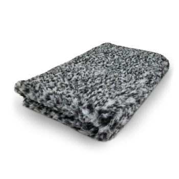 Katzendecke - Schondecke - Hypoallergen - Anti-Rutsch - 150x100 cm - Patchwork - panther-grau