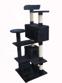 Kratzbaum - Sisalsäulen - 50x50x132 cm - Farbe schwarz