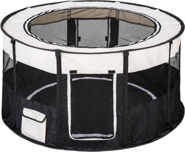 Faltbarer Welpenauslauf - Nylon - 120x60 cm - schwarz