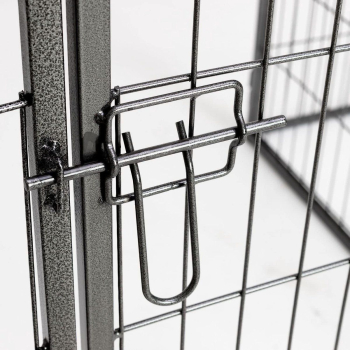 Premium Welpenauslauf - Metall - anthrazit beschichtet - 640 cm - div. Höhen