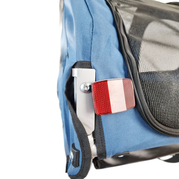 Topmast Hundefahrradanhänger Streamline - Mit Jogger-Funktion und schwenkbarem Vorderrad - Faltbar - Blau