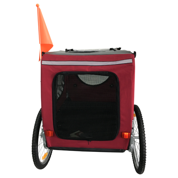 Premium Hundefahrradanhänger - Faltbar - Verschiedene Farben - Groß