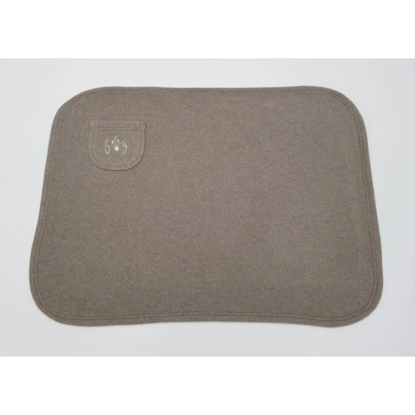DogFilous Bio Hundedecke - Kuscheldecke - Baumwoll-Fleece - graugrün -  div. Größen