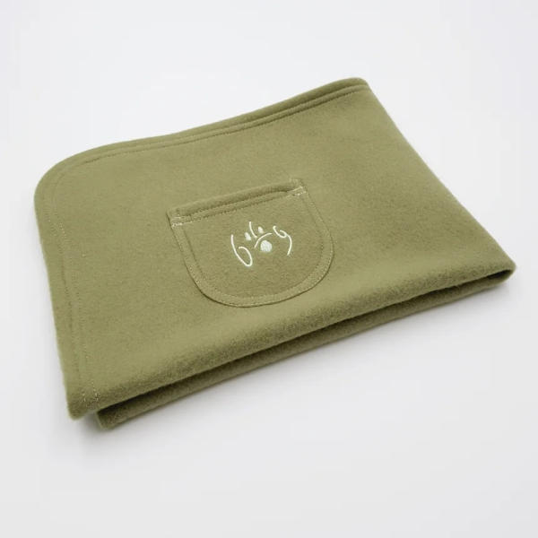 DogFilous Bio Hundedecke - Kuscheldecke - Baumwoll-Fleece - salbei -  div. Größen
