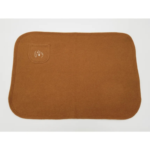 DogFilous Bio Hundedecke - Kuscheldecke - Baumwoll-Fleece - kupferbraun -  div. Größen