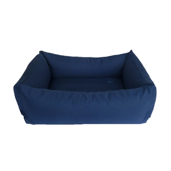 Bio Hundebett - ökologisches Hundebett Box - dunkelblau - div. Größen