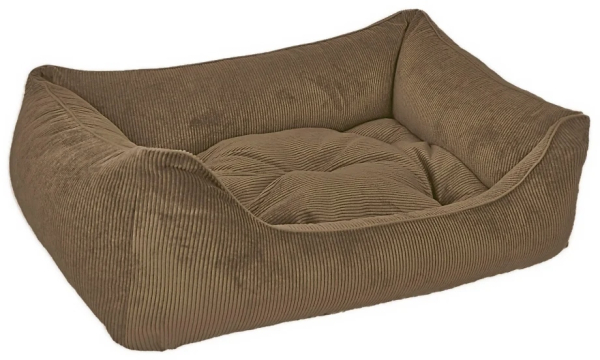 DandyDog Hundebett Cordsamt - Relax - taupe - Möbelbezugstoff - waschbar - div. Größen