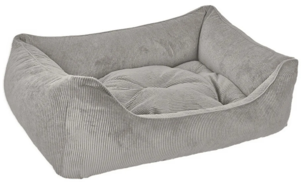 DandyDog Hundebett Cordsamt - Relax - grey - Möbelbezugstoff - waschbar - div. Größen