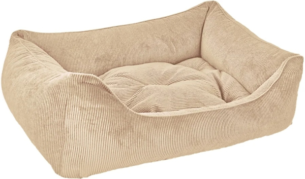 DandyDog Hundebett Cordsamt - Relax - beige - Möbelbezugstoff - waschbar - div. Größen